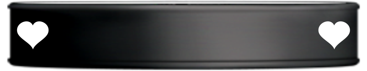 Black and White Hearts